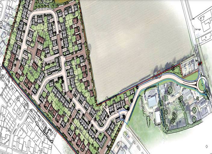 Five-star housebuilder back in Bedfordshire town with plans for 150 homes